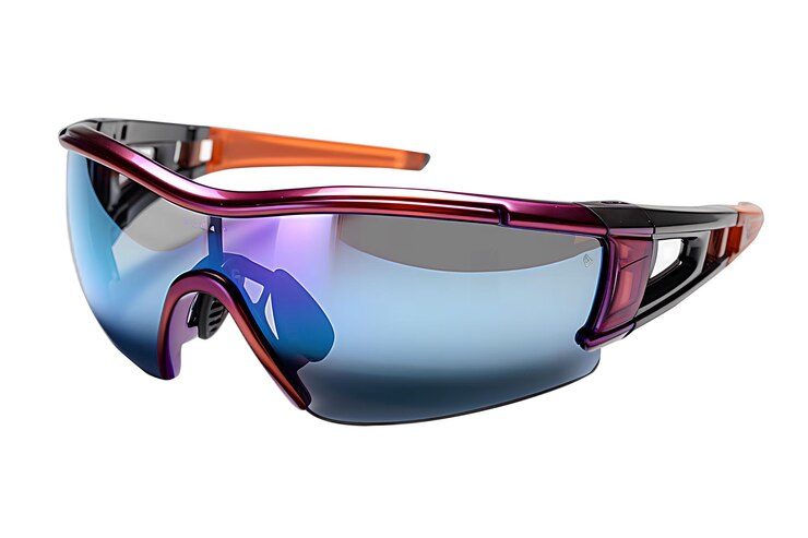 PSD gafas de sol deportivas con montura roja imagen generada por ai
