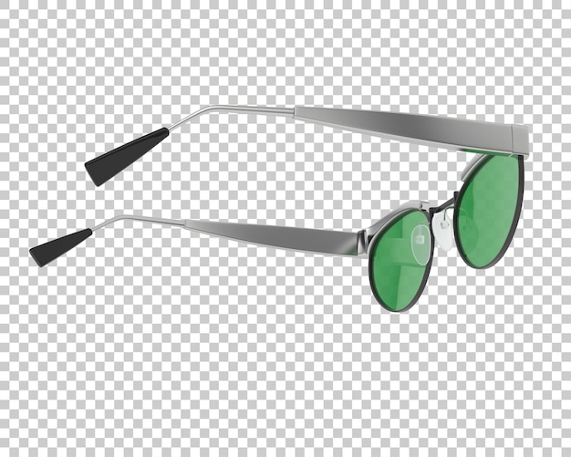 Gafas de sol en la ilustración de renderizado 3d de fondo transparente