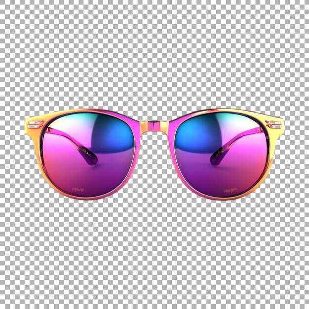 Gafas de sol de moda de PNG en un fondo transparente generadas por Ai
