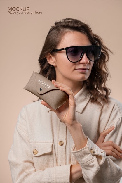Gafas de sol con modelo de caja