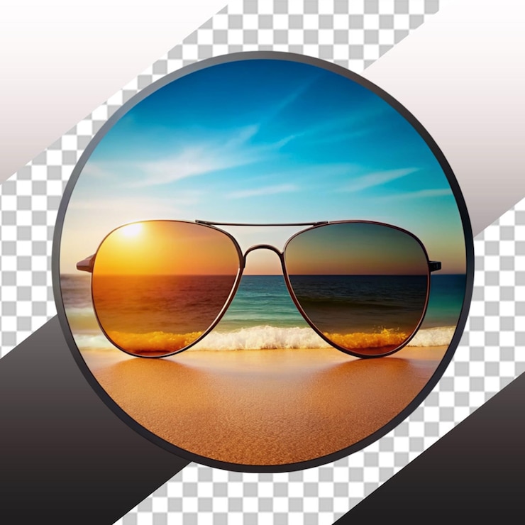 PSD gafas de sol en png