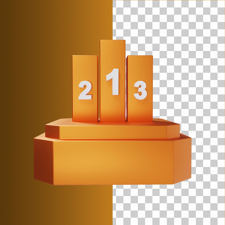 PSD gagnant avec des icônes de podium pour les applications mobiles ux ui