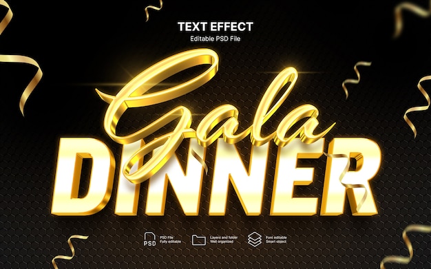 Gala-Text-Effekt