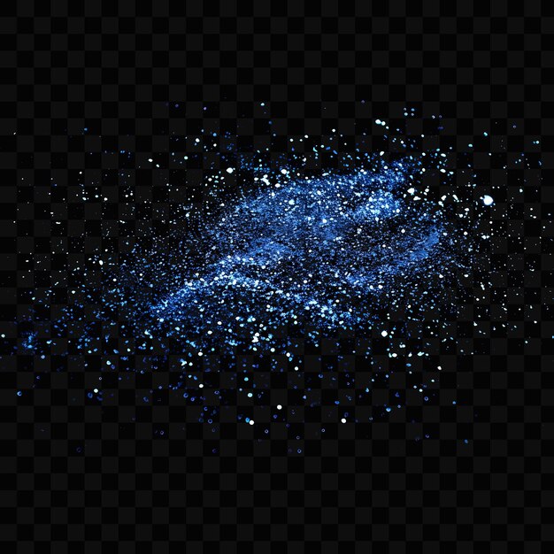 PSD una galaxia azul que está en un fondo negro