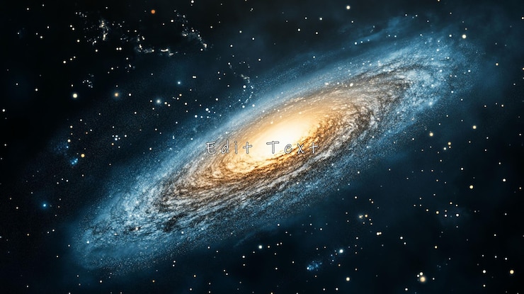 PSD galaxia espiral en el espacio profundo con un núcleo brillante y estrellas circundantes