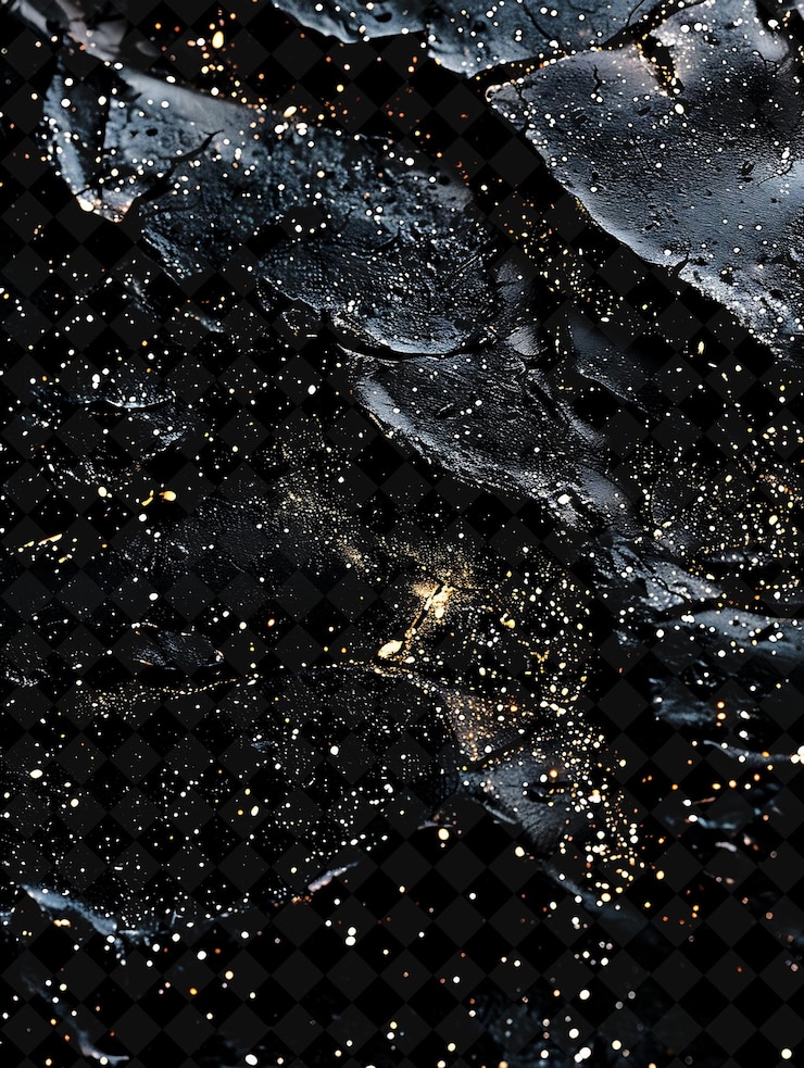PSD galaxia de polvo de ónix con patrones de galaxia de polvo brillante negro y color de neón mágico en un fondo oscuro