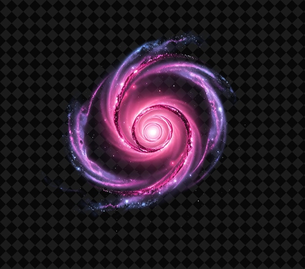 Galaxias que interactúan enredándose con el rubí dinámico y la ametista Undu Neon Color Frame Y2K Collectionl