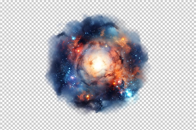 Galaxie png isoliert auf einem transparenten hintergrund