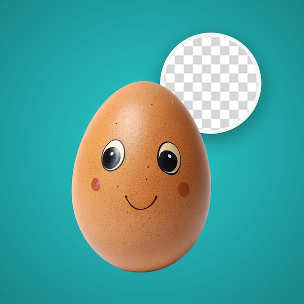 PSD galinha em ovo de páscoa ilustração 3d