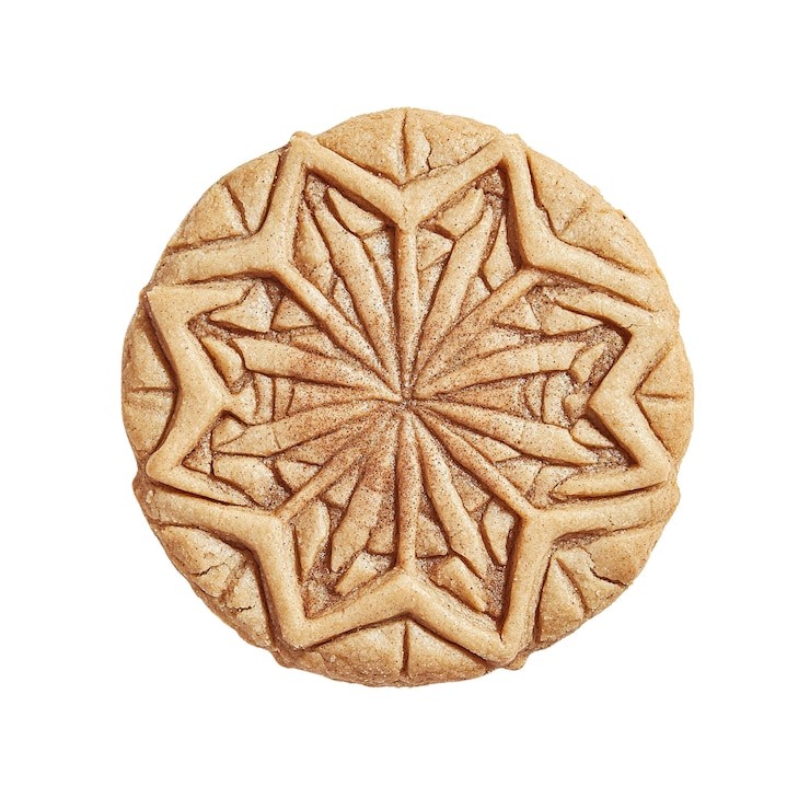 PSD galleta de copo de nieve hecha en casa