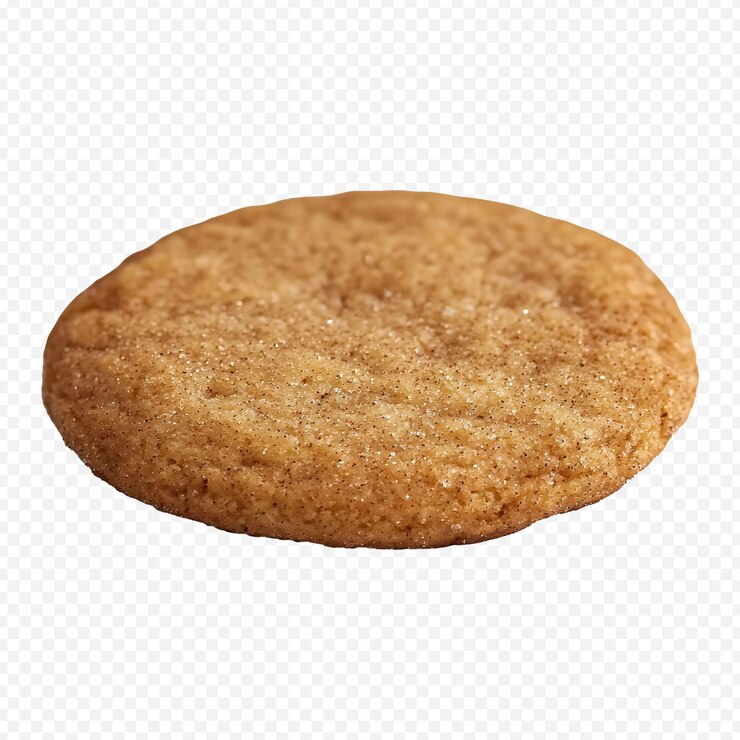 PSD galleta snickerdoodle en un fondo transparente