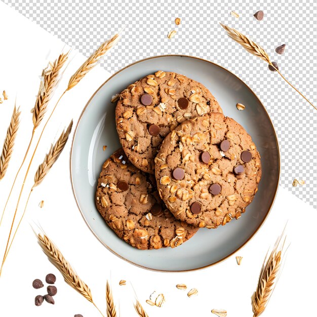 PSD galletas de avena en png