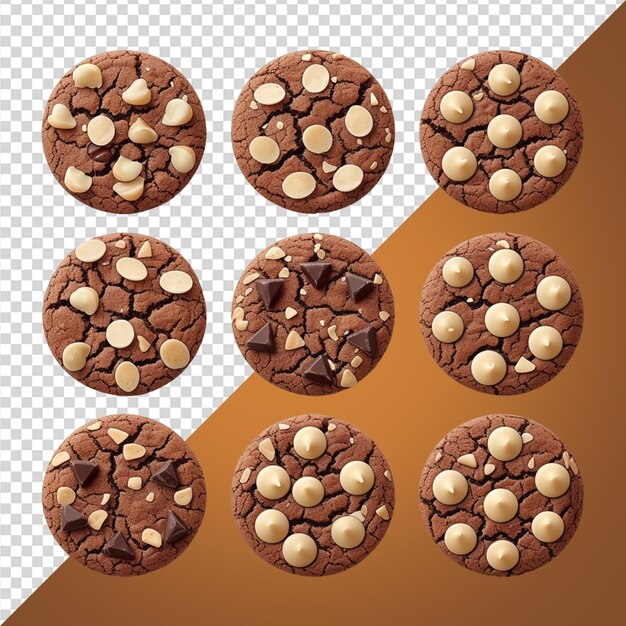 PSD galletas de chocolate dulces png