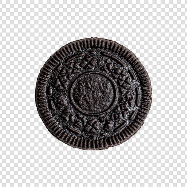Galletas de chocolate png aisladas sobre un fondo transparente