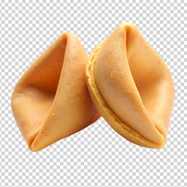 Galletas de la fortuna aisladas sobre un fondo blanco