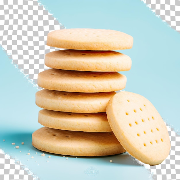 PSD galletas de mantequilla sobre fondo transparente