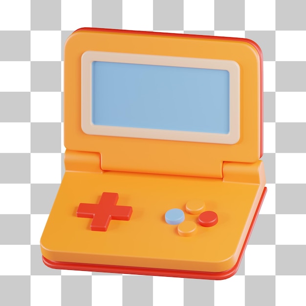 Game boy-konsole 3d-symbol
