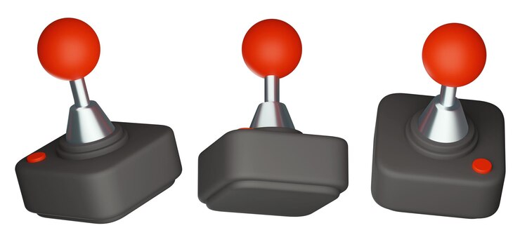 PSD game joystick controller 3d graphic