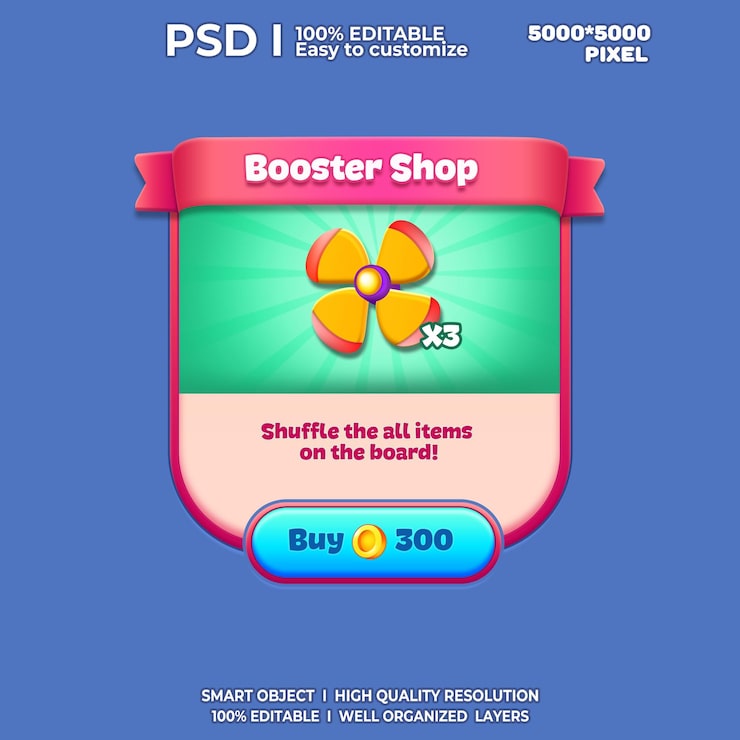 PSD game ui kit 2d game ui user interface casual game ui ui kit ui art cartoon game ui cool ui