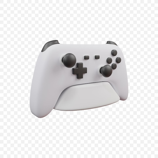 PSD gamepad controlador de jogo ícone isolado 3d render ilustração