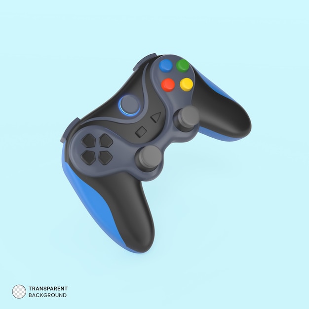Gamepad Joystick del controller di gioco Icona Rendering 3d isolato
