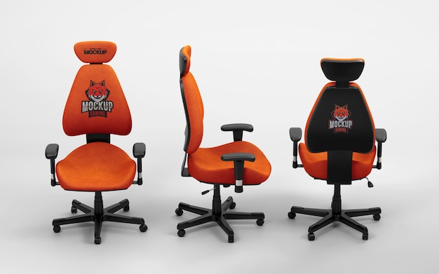 PSD gamer's chair-mockup-design