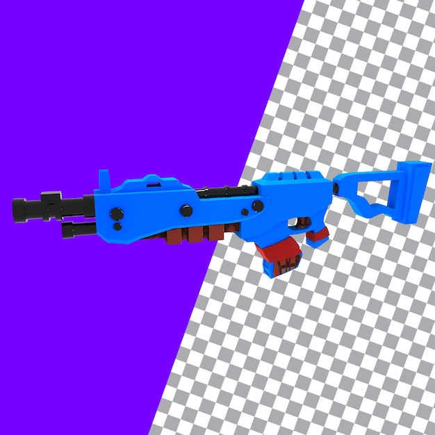 PSD gaming gun isolierte 3d-darstellung