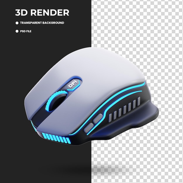 gaming mouse 3D Illustration