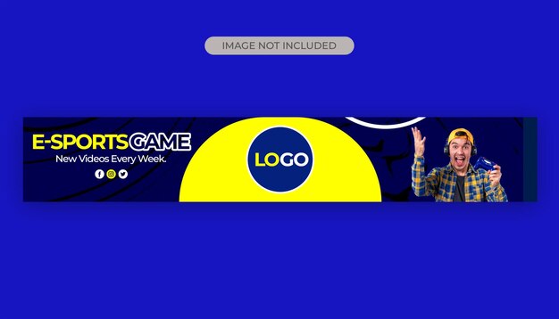 PSD gaming-youtube-banner-vorlage