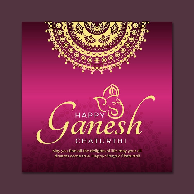 PSD ganesh chaturthi social-media-beitrag 2