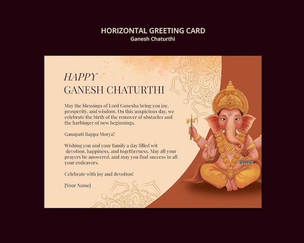 Ganesh Chaturthi Vorlage Design