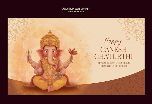 Ganesh Chaturthi Vorlage Design