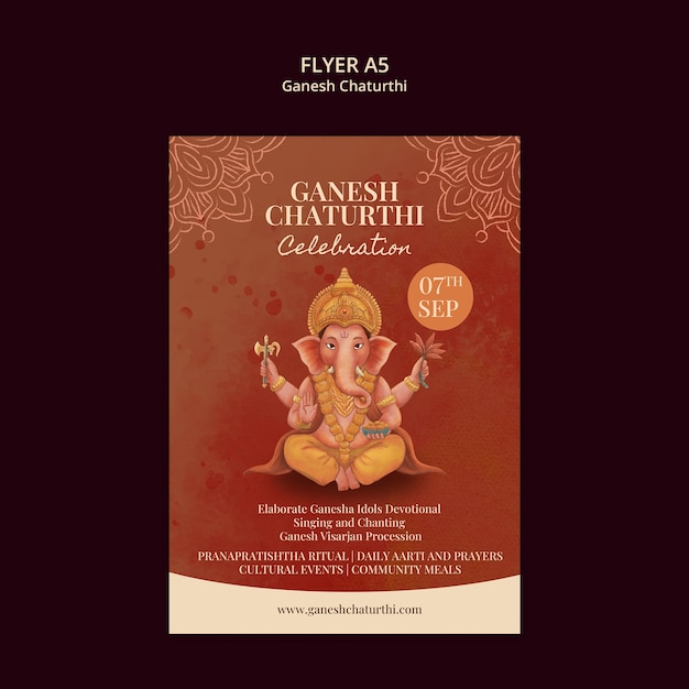 Ganesh Chaturthi Vorlage Design