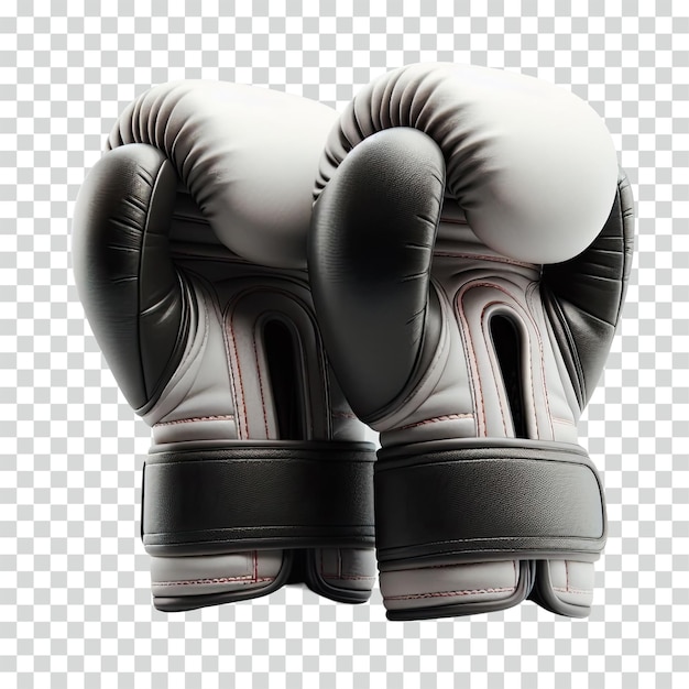 PSD gants de boxe gris fond transparent