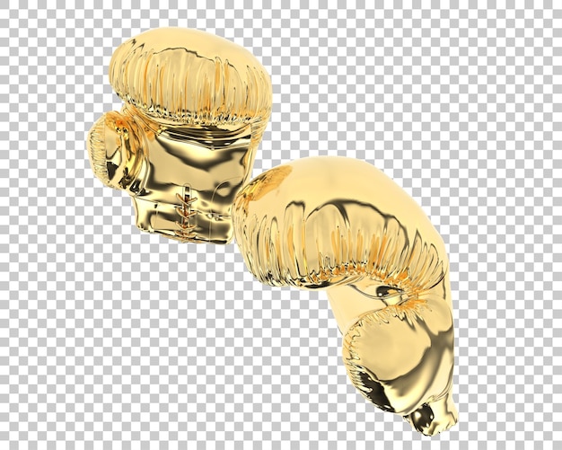 PSD gants de boxe isolés sur fond transparent illustration de rendu 3d