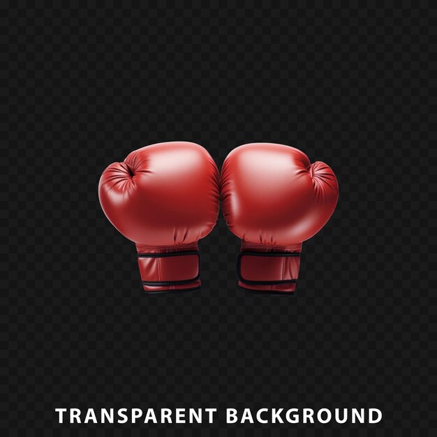 PSD gants de boxe isolés sur un fond transparent