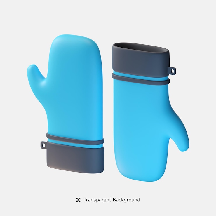 PSD gants cuisinier icône 3d illustration
