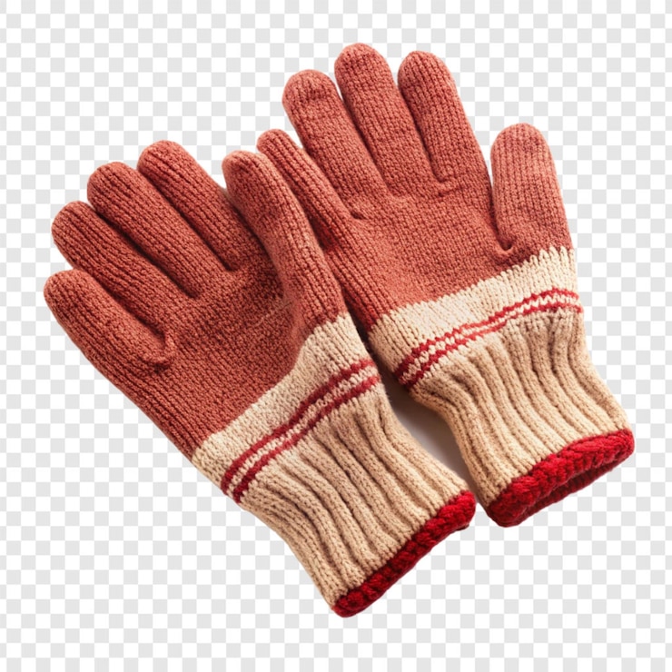 PSD gants isolés sur fond transparent