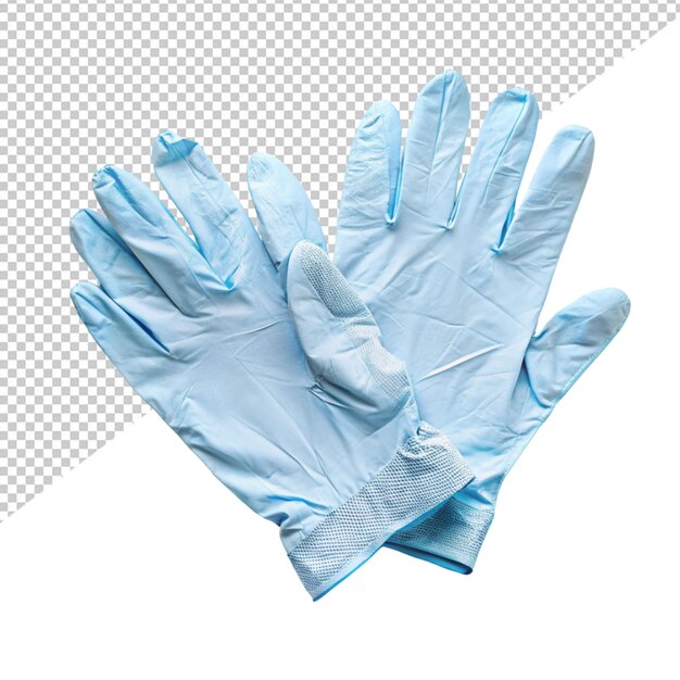 PSD gants médicaux sur fond transparent