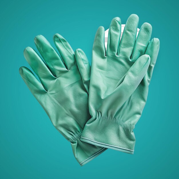 PSD gants médicaux sur fond transparent