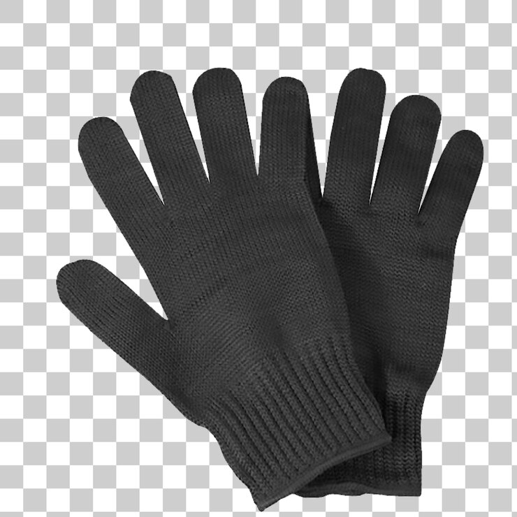 PSD gants à tricot noir