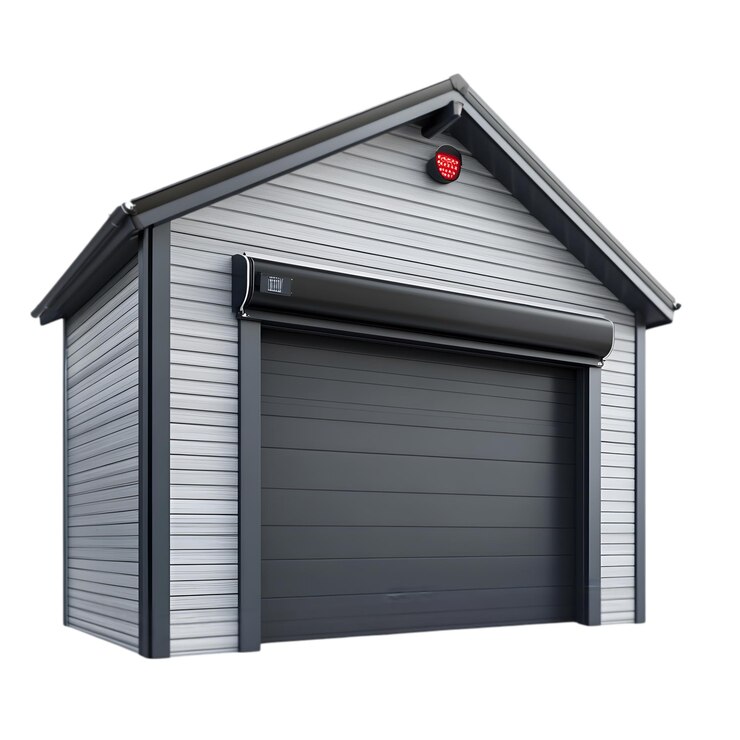 PSD garagem moderna com porta rolante