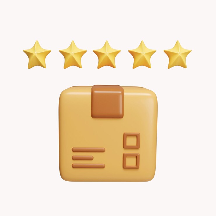 PSD garantía de calidad 3d revisión del producto experiencia del cliente servicio de calidad excelente retroalimentación sobre la mejor calificación icono de satisfacción aislado sobre fondo blanco ilustración de representación 3d trazado de recorte