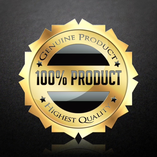 PSD garantía de calidad del producto prima garantía de etiqueta del logotipo de la mejor calidad