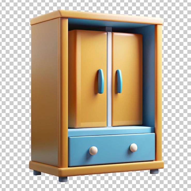 PSD la garde-robe en 3d est en png.