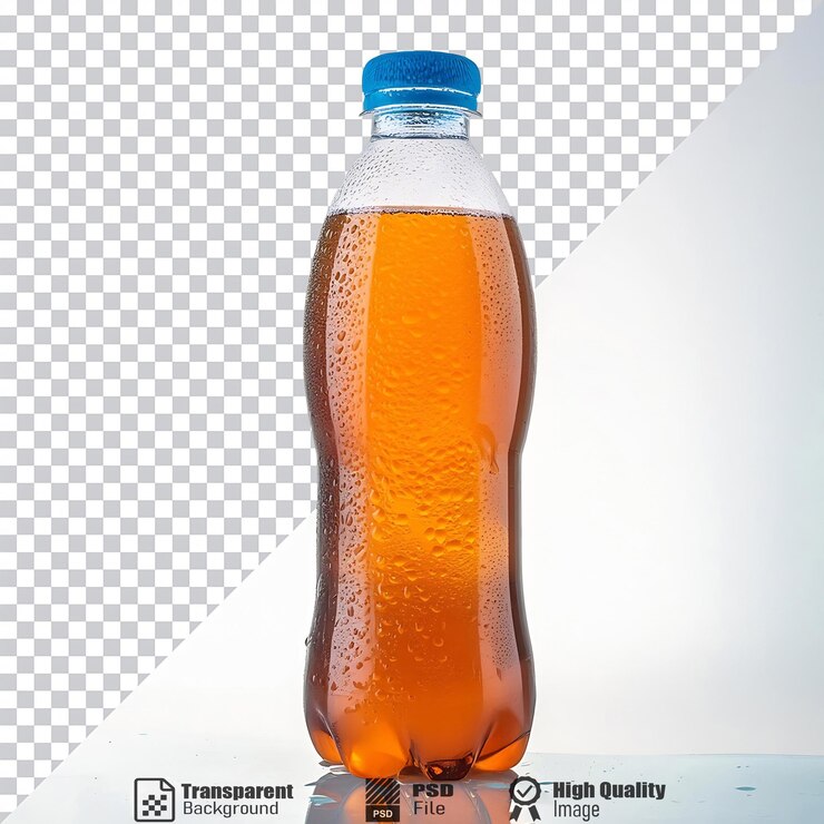 PSD garrafa de bebida de laranja