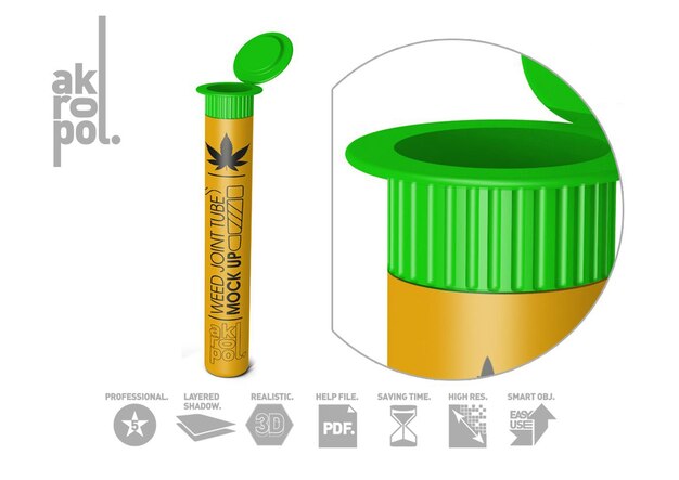 PSD garrafa de maconha simulada