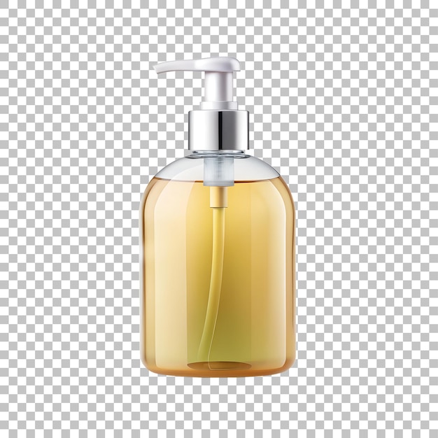 Garrafa de perfume em estilo 3D isolada em um fundo branco transparente