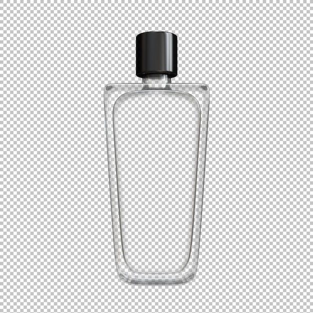 Garrafa de perfume em transparente