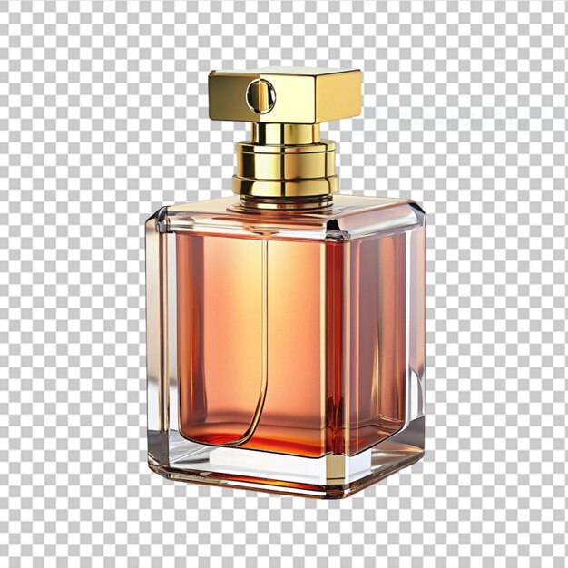 PSD garrafa de perfume única em fundo transparente